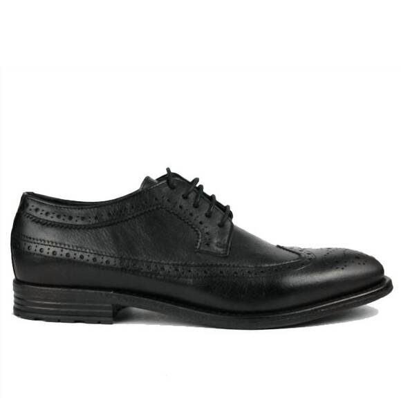 NEW ASHER GREEN men\'s premium leather lace-up oxford dress shoes in black